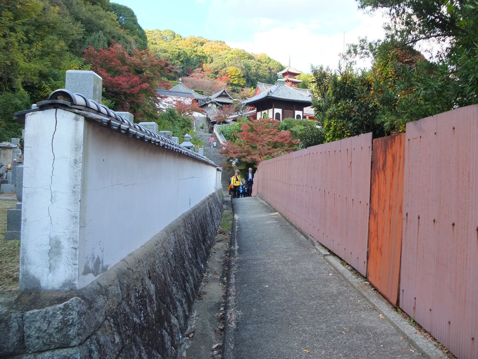 西国寺下の小道